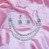 Double Layer Long Heavy Necklace Set For Her.