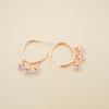 Rose Gold Forming Stone Earrings For Women's And Girls..