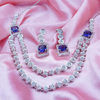 Double Layer Long Heavy Necklace Set For Her.