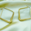 Spring Decor Square Shaped Hoop Earrings Women And Girls ...