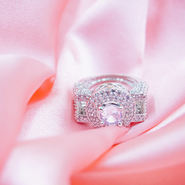 Zarkan American Diamond adjustable Ring