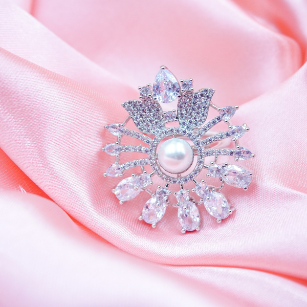 Zarkan American Diamond Elegant Adjustable Rings for girls and women