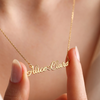 Gold Plated Customized Couple Name Pendant