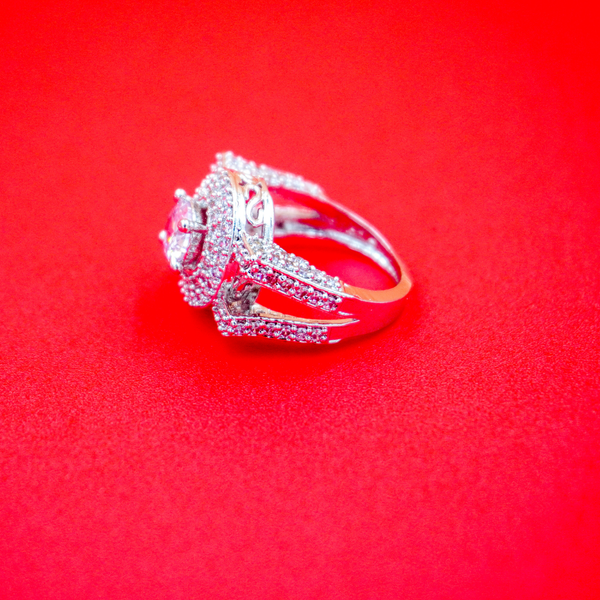 Zarkan American Diamond adjustable Ring