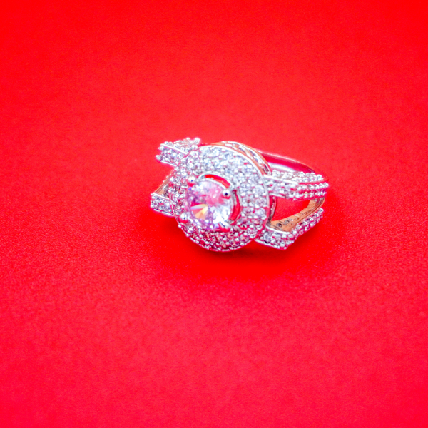Zarkan American Diamond adjustable Ring
