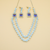 Double Layer Long Heavy Necklace Set For Her.