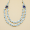 Double Layer Long Heavy Necklace Set For Her.
